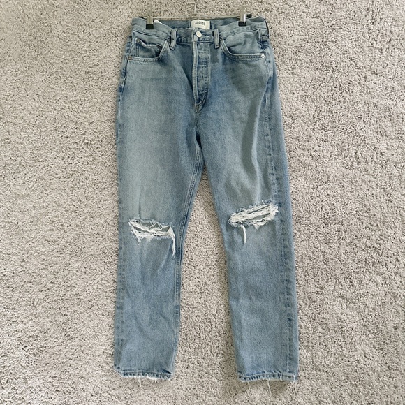 Agolde Riley High Rise Straight Leg Jean - Picture 5 of 8